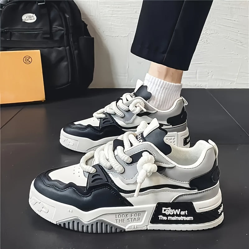 Chunky men's streetwear sneaker with tread sole & comfort padding - Cairo