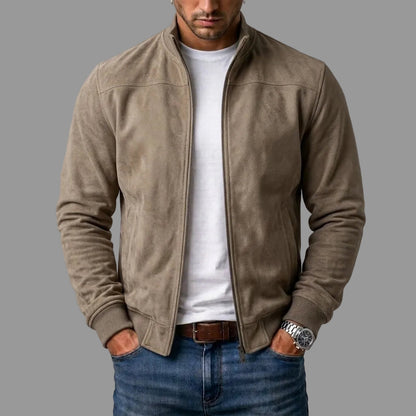 Suede Bomber Jacket for Men 2