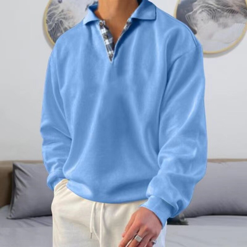 Lightweight men's autumn sweater with a loose fit – Benedikt