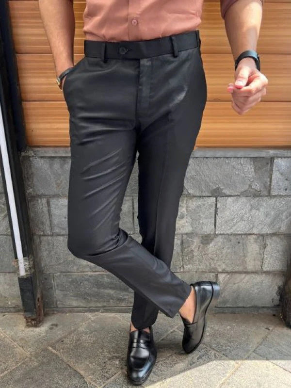 Slim Fit Formal Men's Trousers – Milan