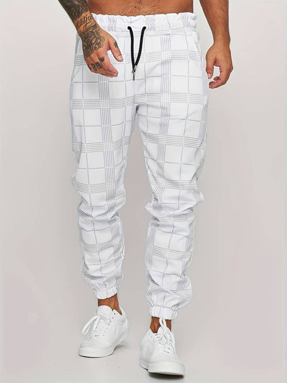 Checked men's jogging trousers – Elian autumn edition