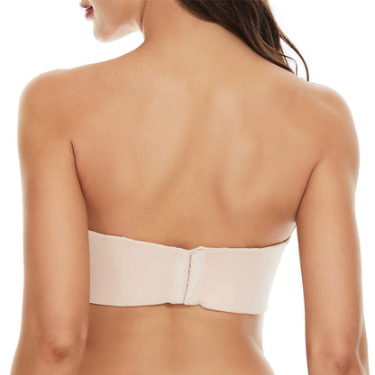Seamless bandeau bra with removable straps – Camille