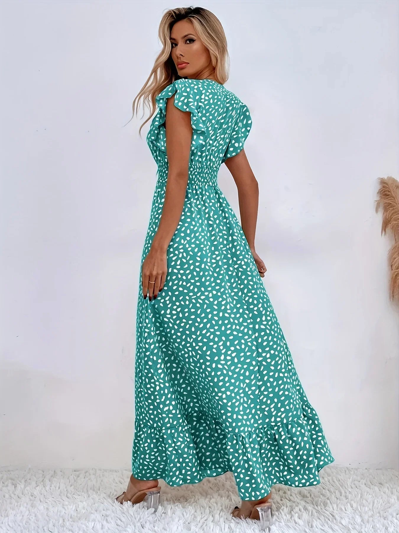 Flora Print Ruffles Dress | Stylish and Trendy