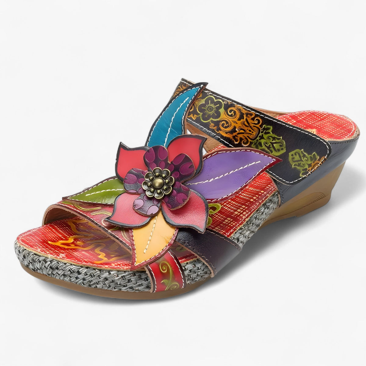Boho sandals for women with braided straps – BohoStep Dolly