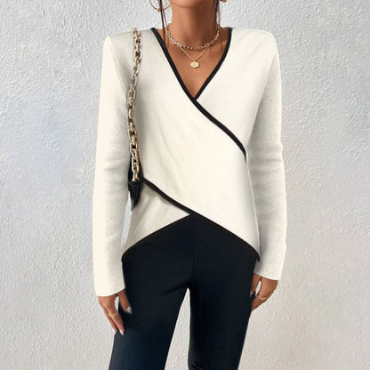Ladies V-Neck Wrap Sweater – Lorena Autumn Edition