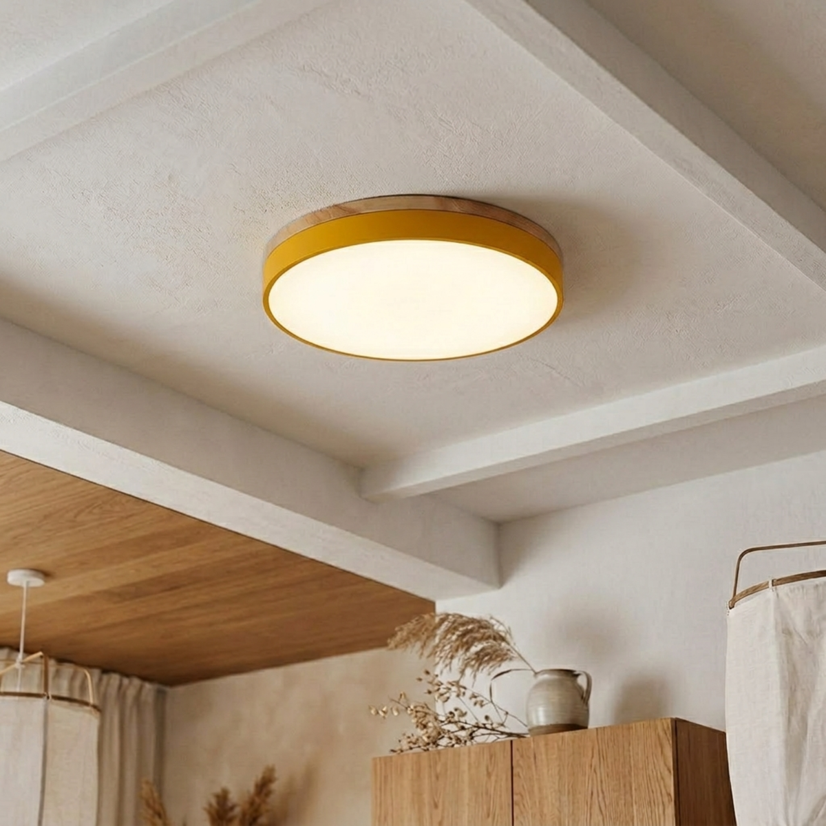 Round Disc Ceiling Light – Flat Flush Mount Fixture 15