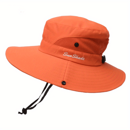 Stylish women's UV protection sun hat with a wide brim – Livia