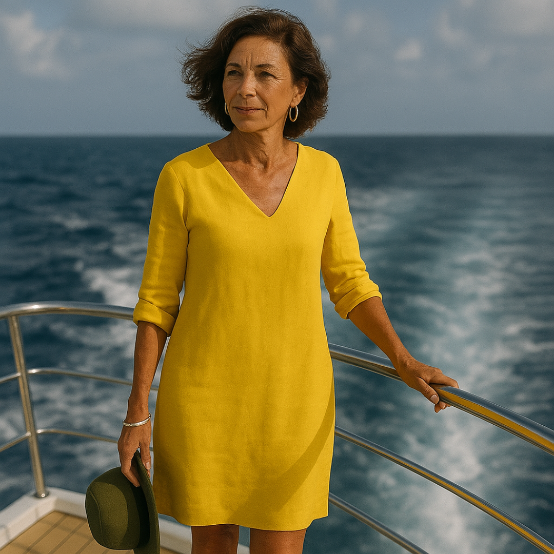 Autumnal dress with unique charm – Mila