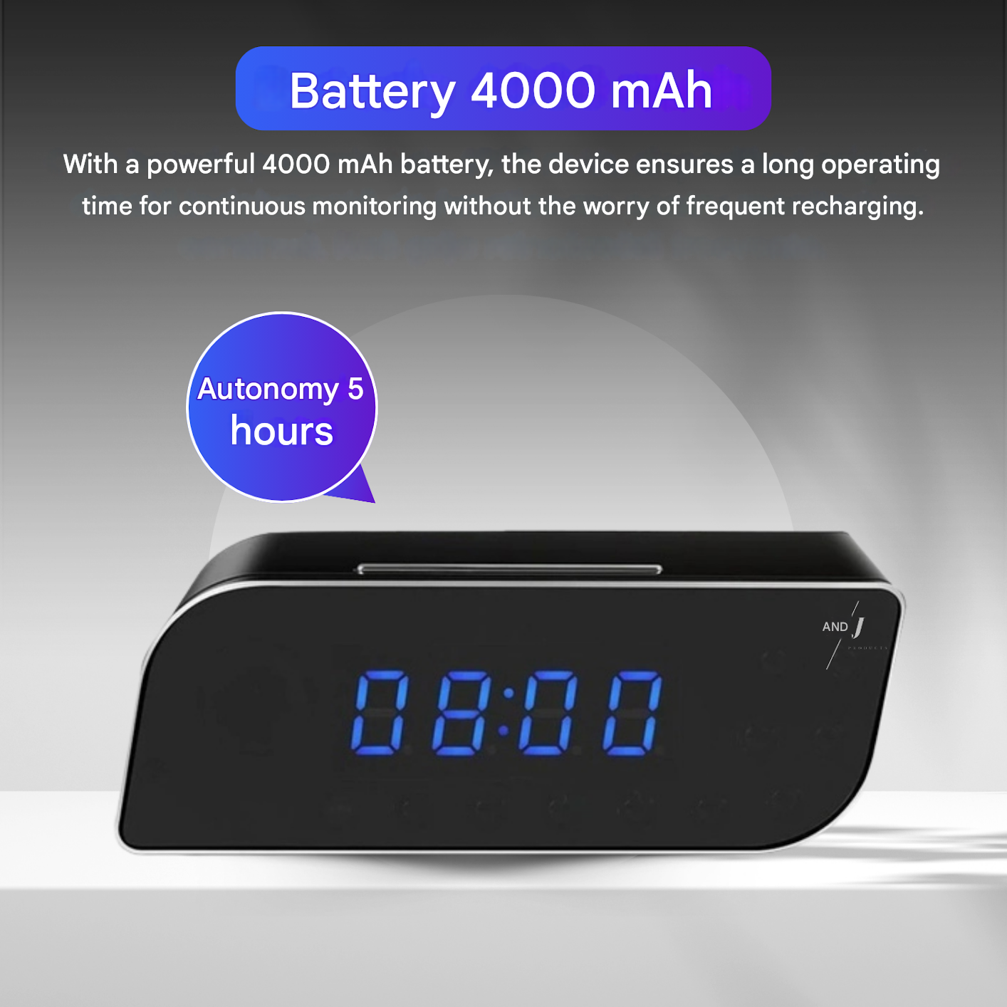 Digital Alarm Clock with Hidden Surveillance Camera – StealthClock Cam