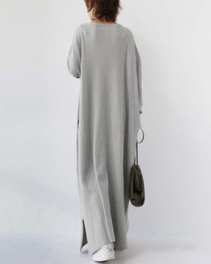 Summer Maxi Dress in Cotton-Linen Blend – Sorella