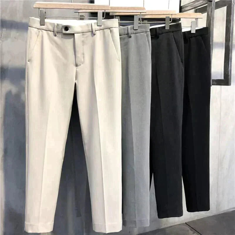 Slim Fit Formal Men's Trousers – Milan