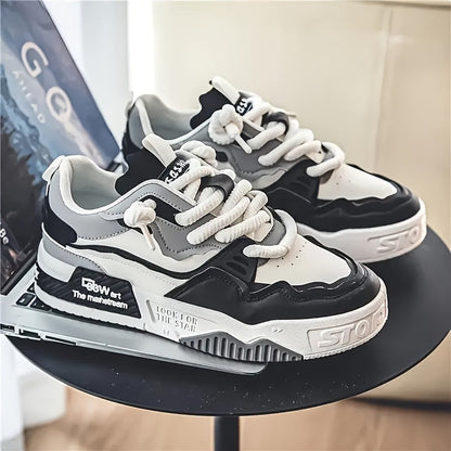 Chunky men's streetwear sneaker with tread sole & comfort padding - Cairo