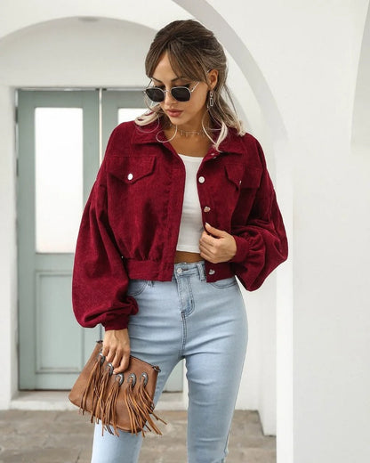 Stylish short denim jacket - Amira