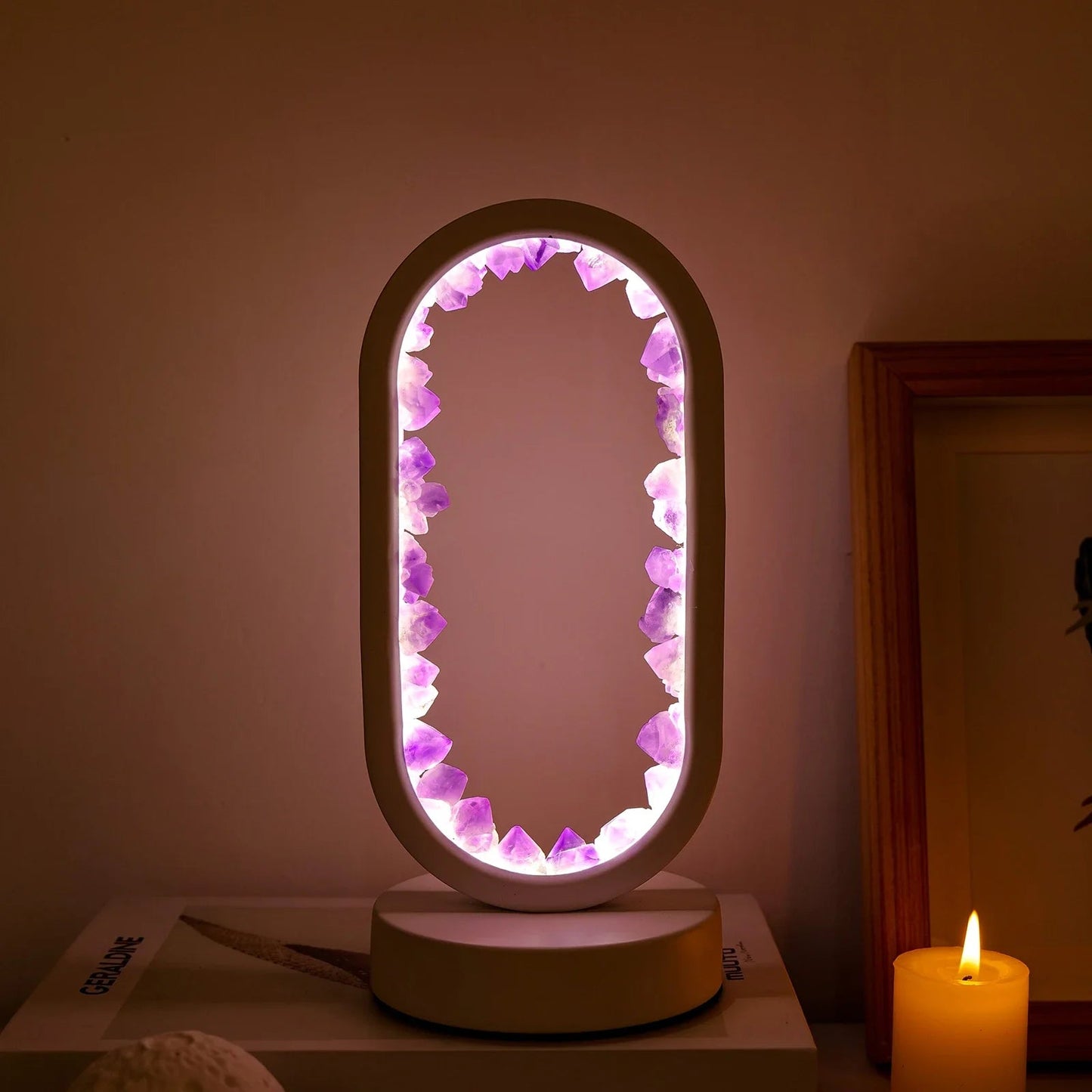 Handmade Amethyst Lamp - Serenith