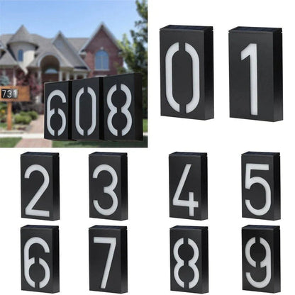 Solar-powered House Number - SolarSign