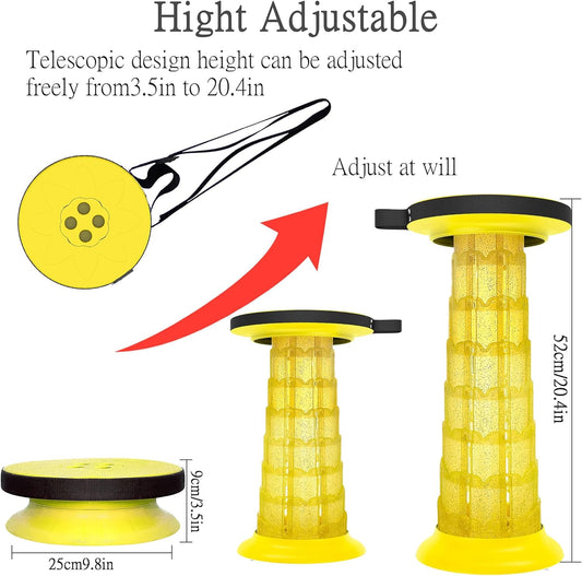 Height-adjustable folding stool – SitMate