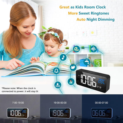 11.5-inch digital calendar day clock with 19 reminders – Claryon