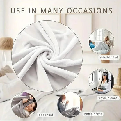 Close-up of soft white fabric swirl with small circles showing sofa, travel, nap and bed uses 7