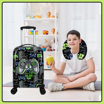 Kids' hard-shell cabin luggage set with spinner wheels – Game Day