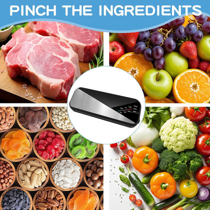 6-in-1 vacuum sealer with 80 kPa suction power and 30 cm sealing strip – Fresvyn