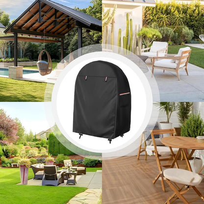 Waterproof egg chair cover with double zip – Solara