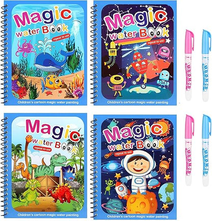 Set of 4 Reusable Watercolour Books – AquaColor Books