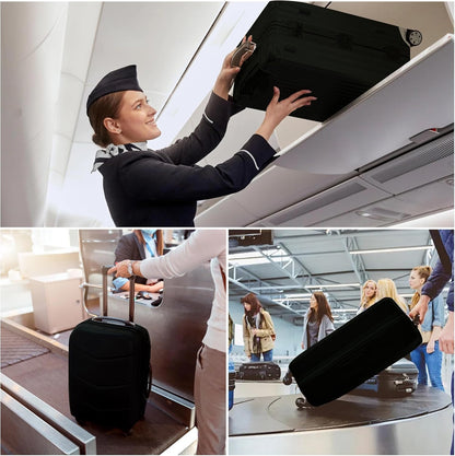 3-piece stretchable suitcase cover set with tear resistance and dust protection