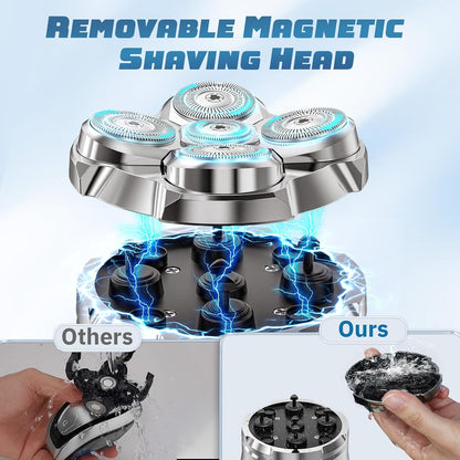 Waterproof magnetic head shaver for bald men – Tavien
