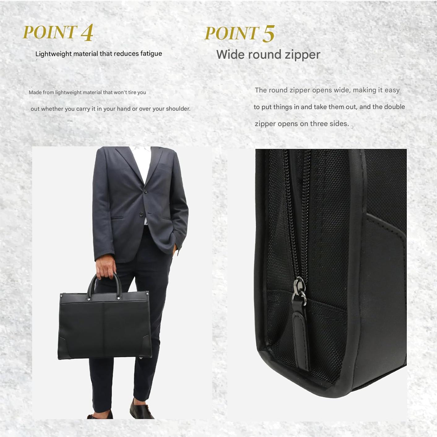 Professional two-way business laptop bag with organised storage