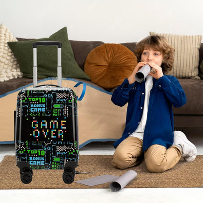 Kids' hard-shell cabin luggage set with spinner wheels – Game Day