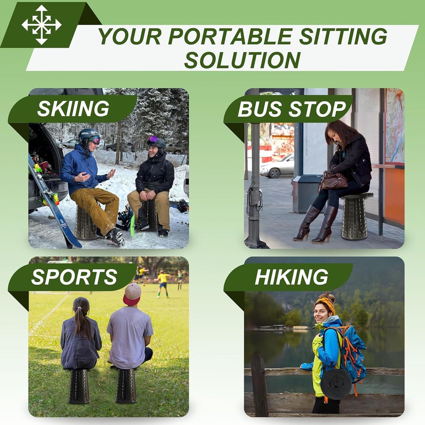 Collapsible padded stool – SitMax