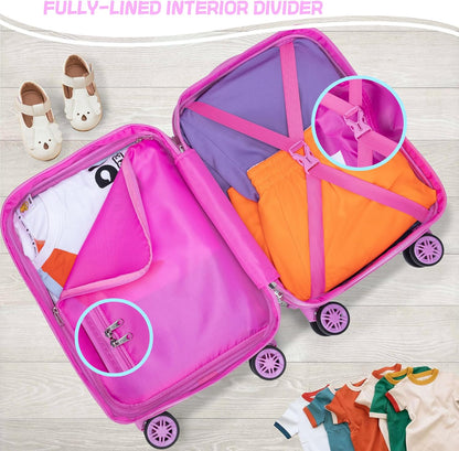 Kids' hard-shell cabin luggage set with spinner wheels – Game Day