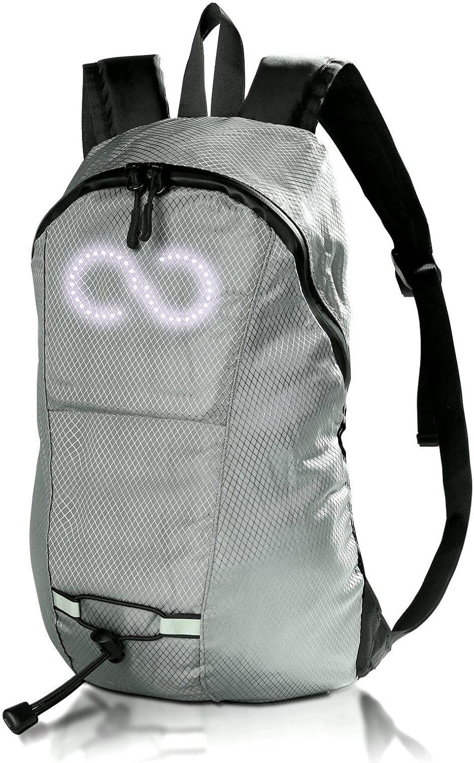 LED travel rucksack – waterproof illuminated rucksack with audio-responsive glow – Nexora