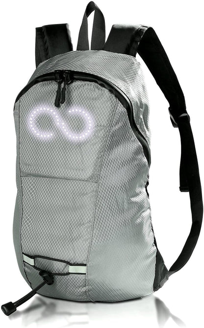 LED travel rucksack – waterproof illuminated rucksack with audio-responsive glow – Nexora