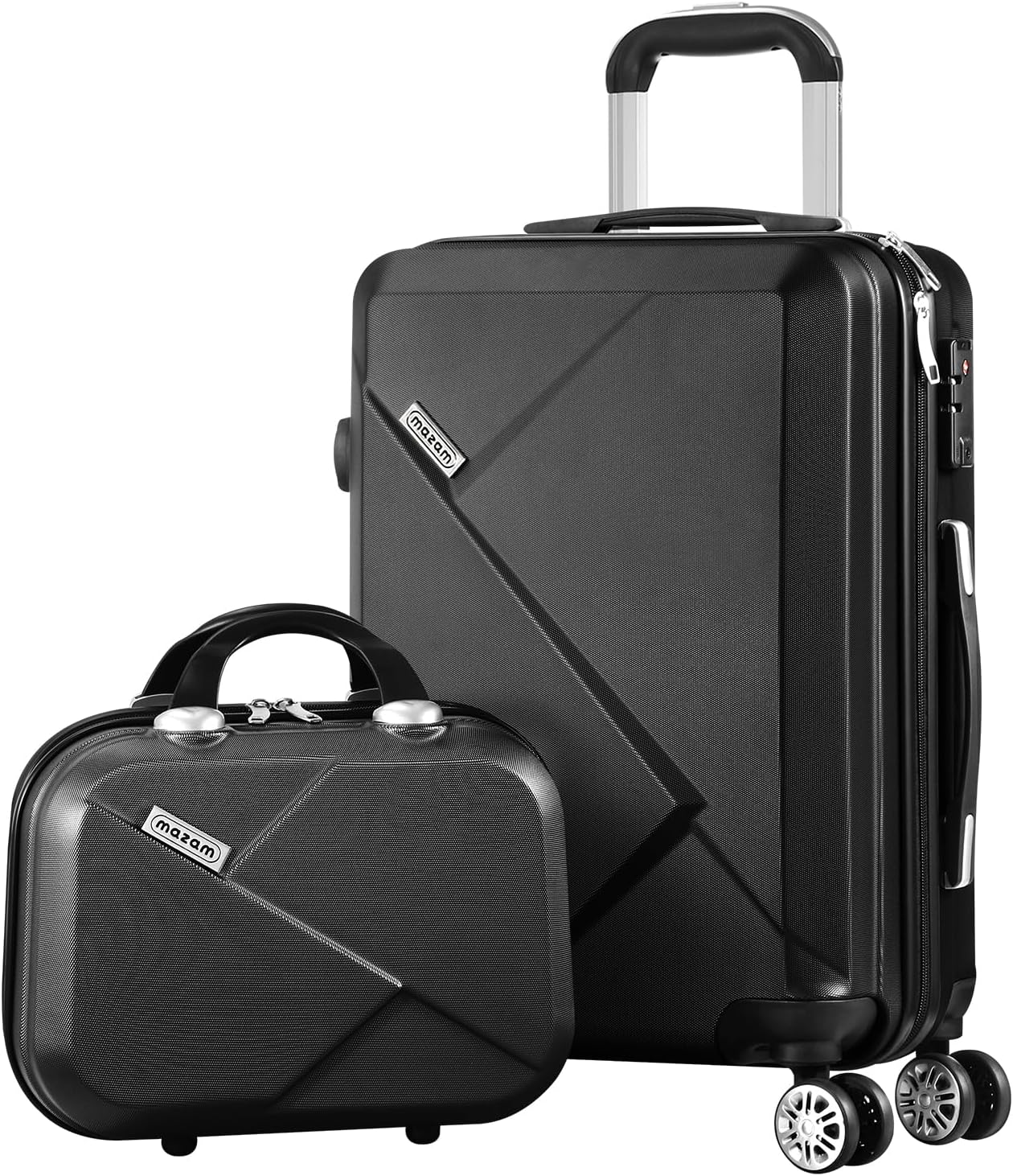 2-piece ABS hard-shell luggage set with TSA-approved lock & 360° spinner wheels