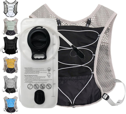Ultralight running hydration vest with 2‑litre water bladder – Dravien
