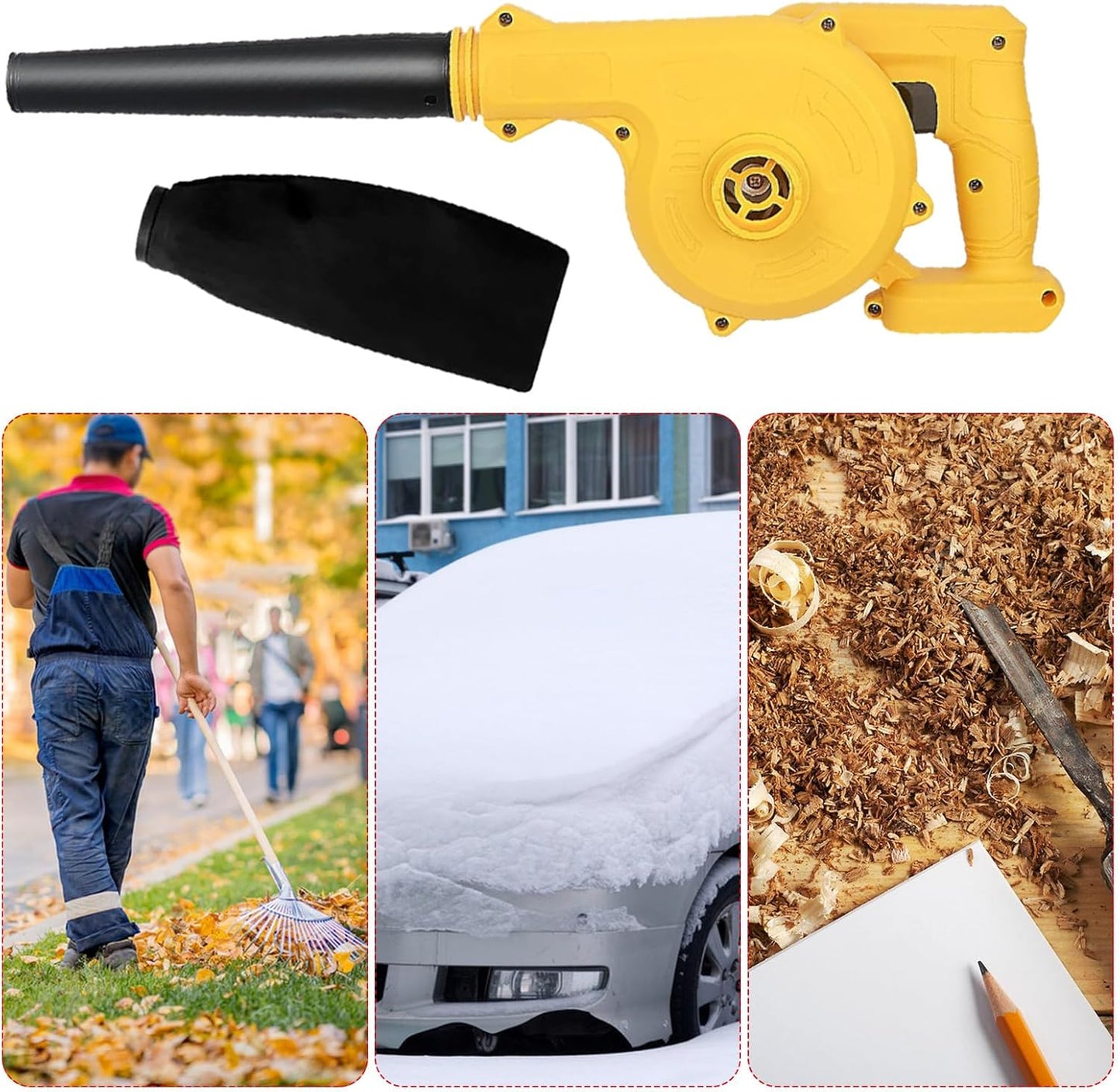 Cordless Leaf Blower – Portable High-Performance Handheld Air and Dust Blower for Garden and Snow – Veyro