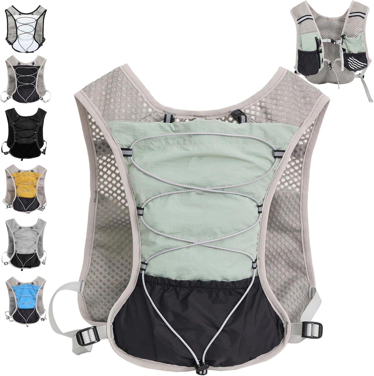 Ultralight running hydration vest with 2‑litre water bladder – Dravien