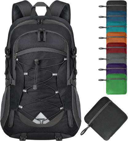 40L waterproof hiking and camping backpack – lightweight & foldable – 2 for the price of 1