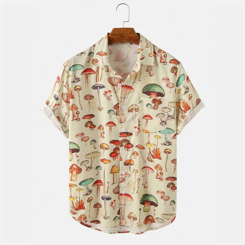 Men's summer shirt with cartoon print – Oscar