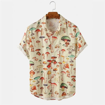 Men's summer shirt with cartoon print – Oscar