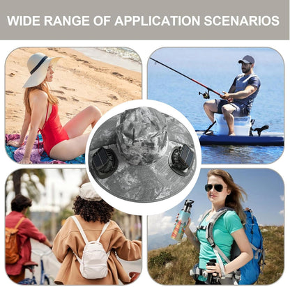 Solar-powered fan cooling hat with UV protection – Solvoro