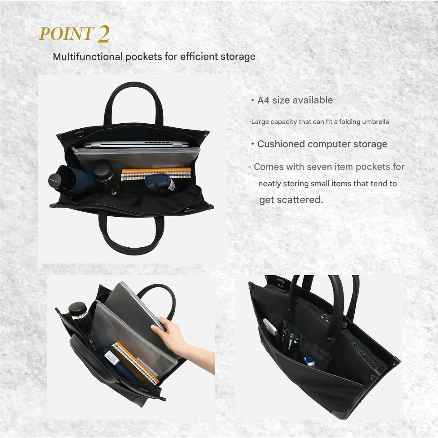 Professional two-way business laptop bag with organised storage