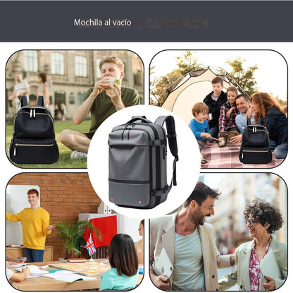 Vacuum Cleaner Backpack – Expandable 60L Waterproof Travel Bag with Laptop Compartment – Trivora