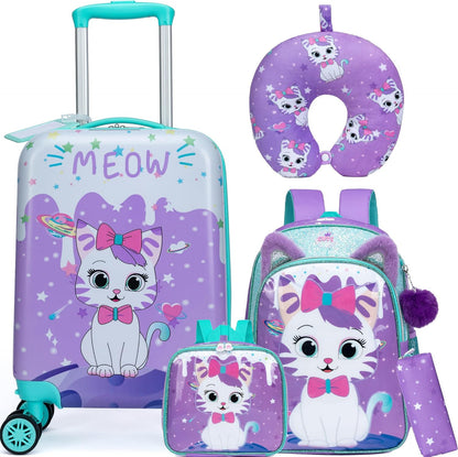Kids' hard-shell cabin luggage set with spinner wheels – Game Day