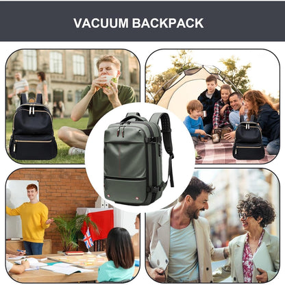 Vacuum Cleaner Backpack – Expandable 60L Waterproof Travel Bag with Laptop Compartment – Trivora