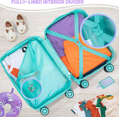 Kids' hard-shell cabin luggage set with spinner wheels – Game Day