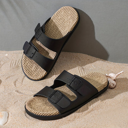 Stylish men's summer slip-ons with adjustable straps - GripStep