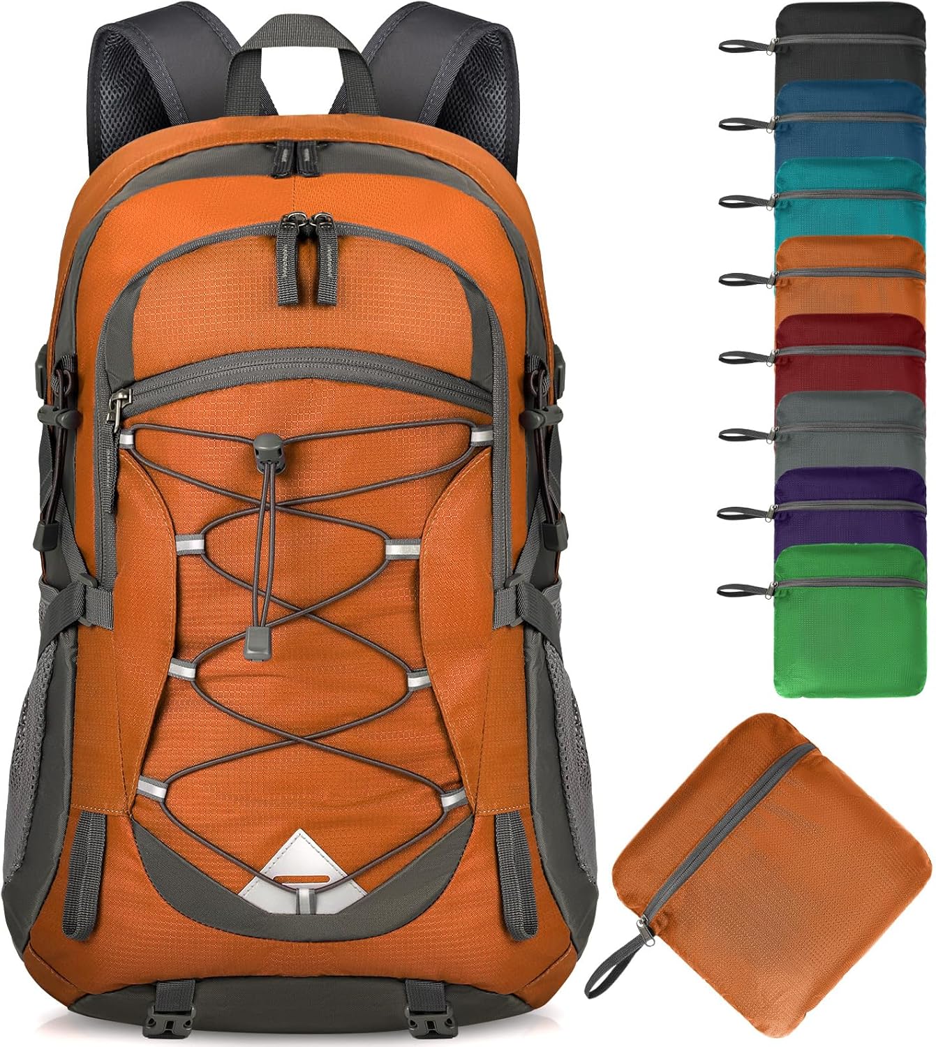 40L waterproof hiking and camping backpack – lightweight & foldable – 2 for the price of 1