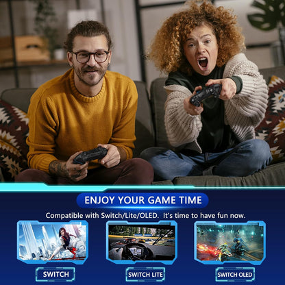 Wireless Switch controller with Hall-effect joysticks and turbo function – Nexora